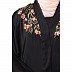 Front open abaya with resham embroidery work